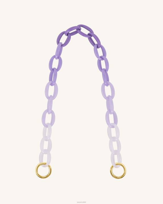 Purple JW PEI Mya Gradient Acrylic Chain Strap VV8B267