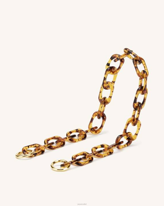 Tortoiseshell JW PEI Mya Acrylic Chain Strap VV8B253