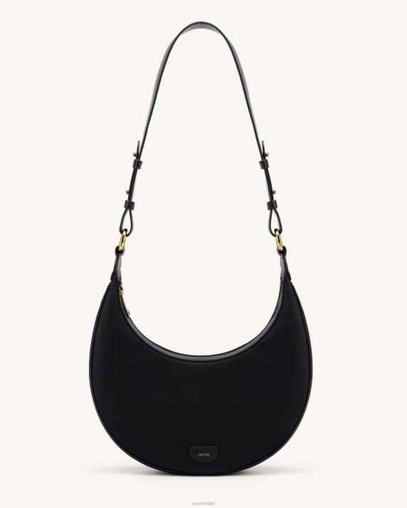 Black JW PEI Carly Nylon Saddle Bag VV8B15