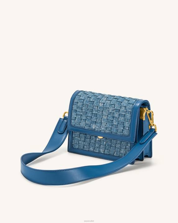 Blue Denim Weave JW PEI Mini Flap Crossbody VV8B33