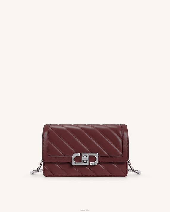 Oxblood Red JW PEI Lottie Chain Crossbody Bag VV8B45