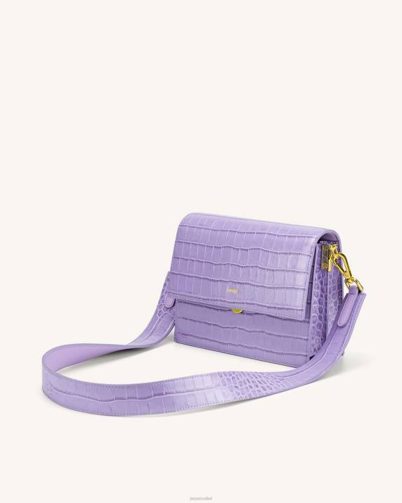 Purple Croc JW PEI Mini Flap Crossbody VV8B27