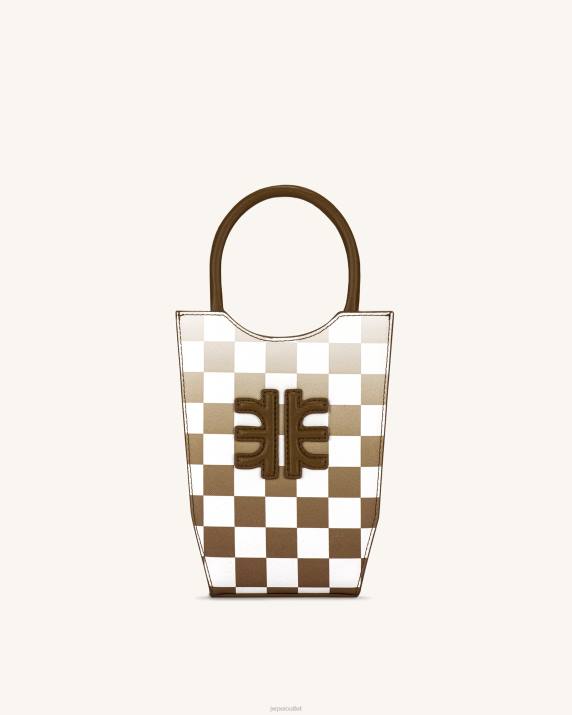 Brown JW PEI FEI Gradient Checkerboard Phone Bag VV8B228