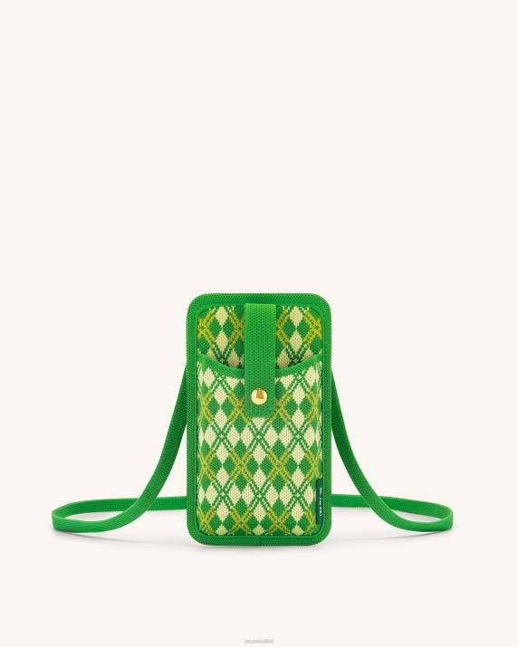 Green & Yellow JW PEI Aylin Knitted Phone Bag VV8B236