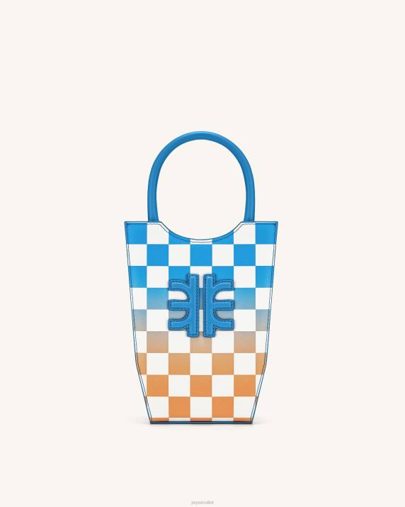 Lake Blue & Orange JW PEI FEI Gradient Checkerboard Phone Bag VV8B232