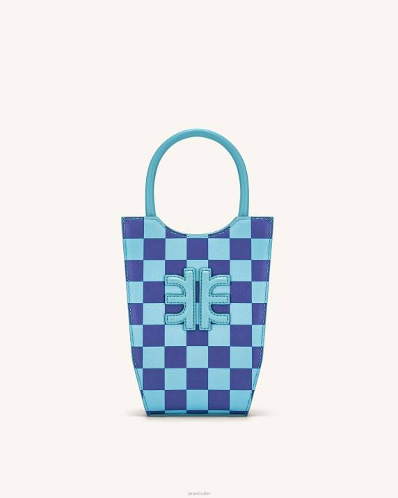 Light Blue & Dark Blue JW PEI FEI Checkerboard Phone Bag VV8B234