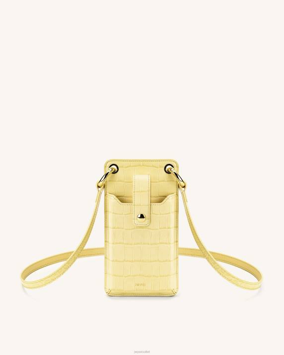 Light Yellow Croc JW PEI Quinn Phone Bag VV8B213