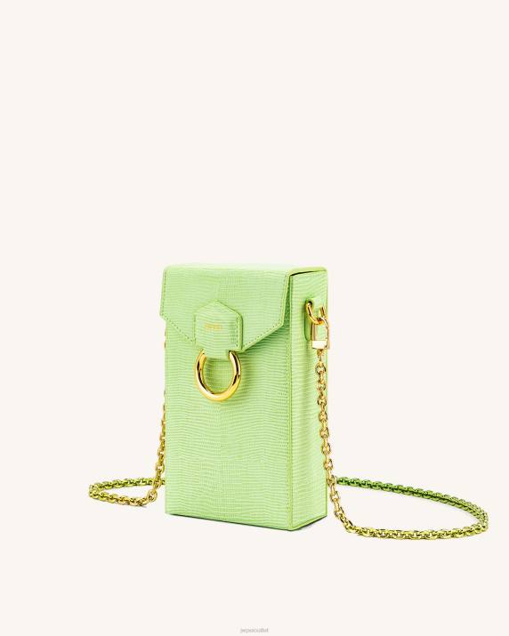 Lime Green Lizard JW PEI Lola Gradient Chain Phone Case VV8B194