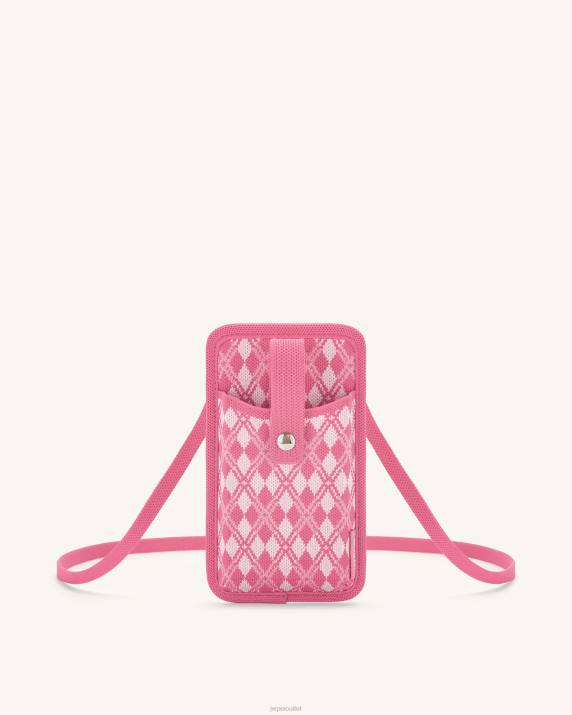 Pink & Hot Pink JW PEI Aylin Knitted Phone Bag VV8B235