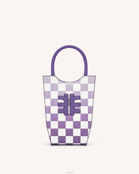 Purple JW PEI FEI Gradient Checkerboard Phone Bag VV8B229