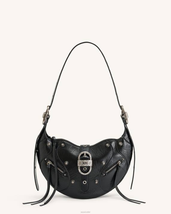 Black JW PEI Tessa Crushed Shoulder Bag VV8B154