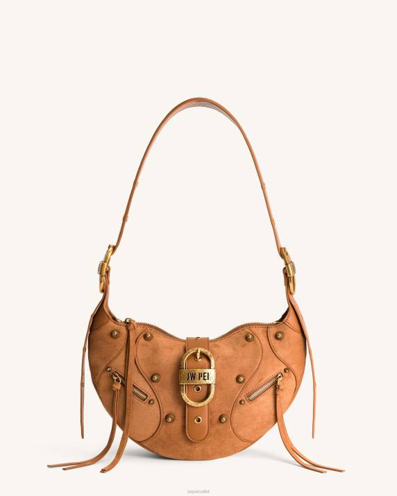 Camel JW PEI Tessa Suede Shoulder Bag VV8B169