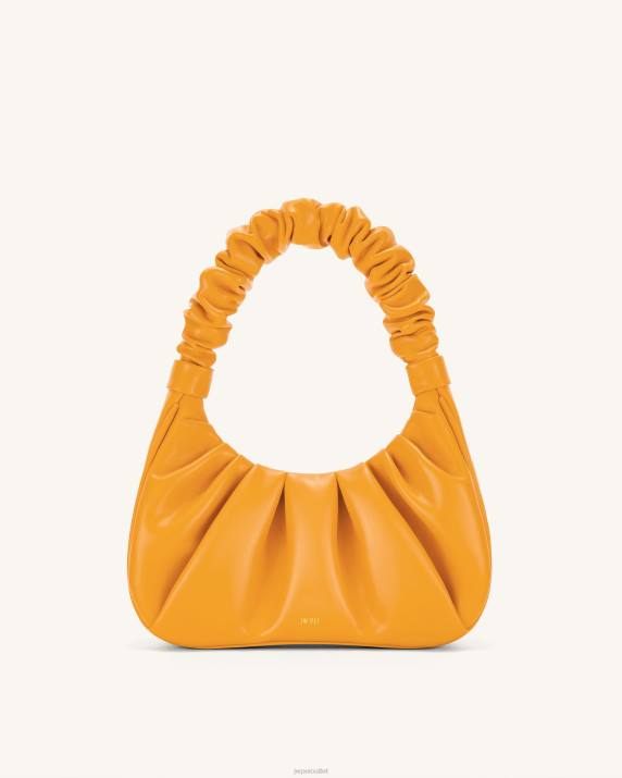 Candied Orange JW PEI Gabbi Ruched Hobo Handbag VV8B141