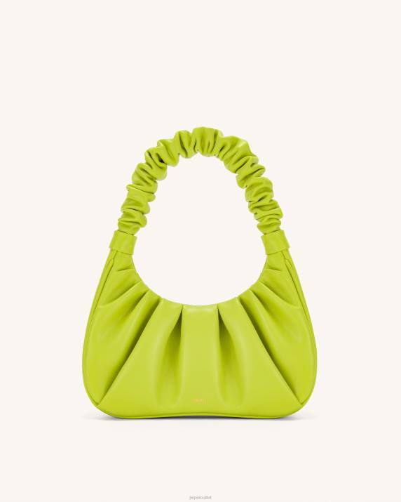 Cyber Lime JW PEI Gabbi Ruched Hobo Handbag VV8B136