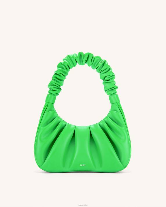 Neon Green JW PEI Gabbi Ruched Hobo Handbag VV8B137