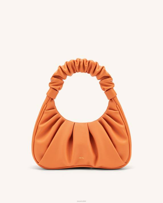 Orange JW PEI Gabbi Ruched Hobo Handbag VV8B69