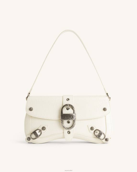 White JW PEI Sia Crushed Shoulder Bag VV8B163