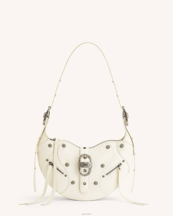 White JW PEI Tessa Crushed Shoulder Bag VV8B155