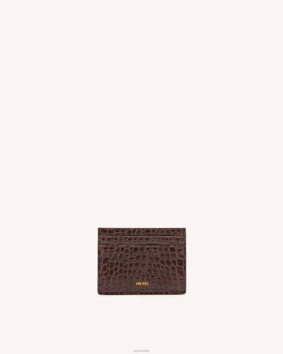 Brown Croc JW PEI The Card Holder VV8B294