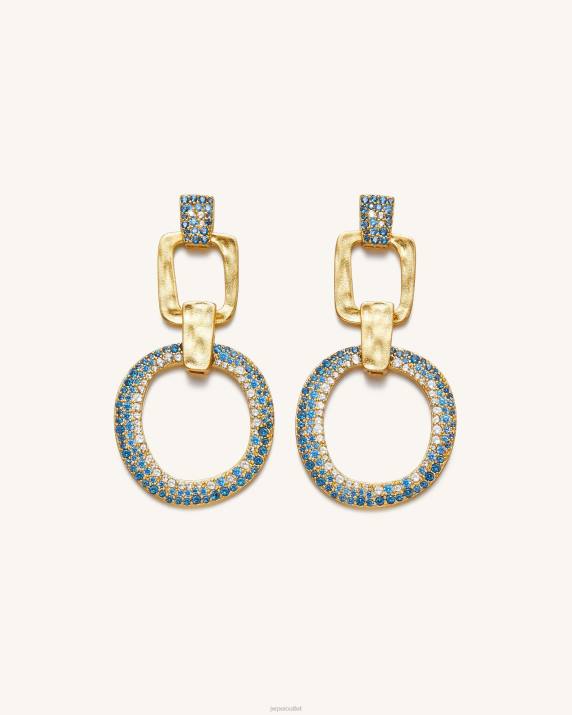 18ct Gold Plated & Sea Blue Nano