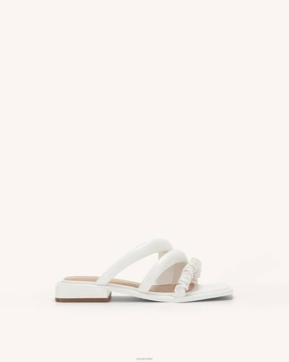 White JW PEI Jada Flat Mule VV8B331