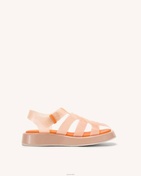 Beige & Orange JW PEI Piper Platform Sandal VV8B328