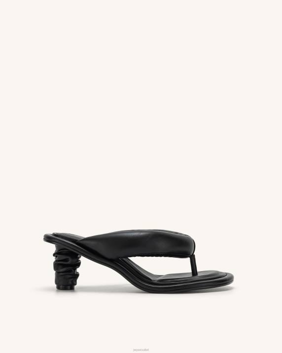 Black JW PEI Talia Puffed Sandal VV8B326